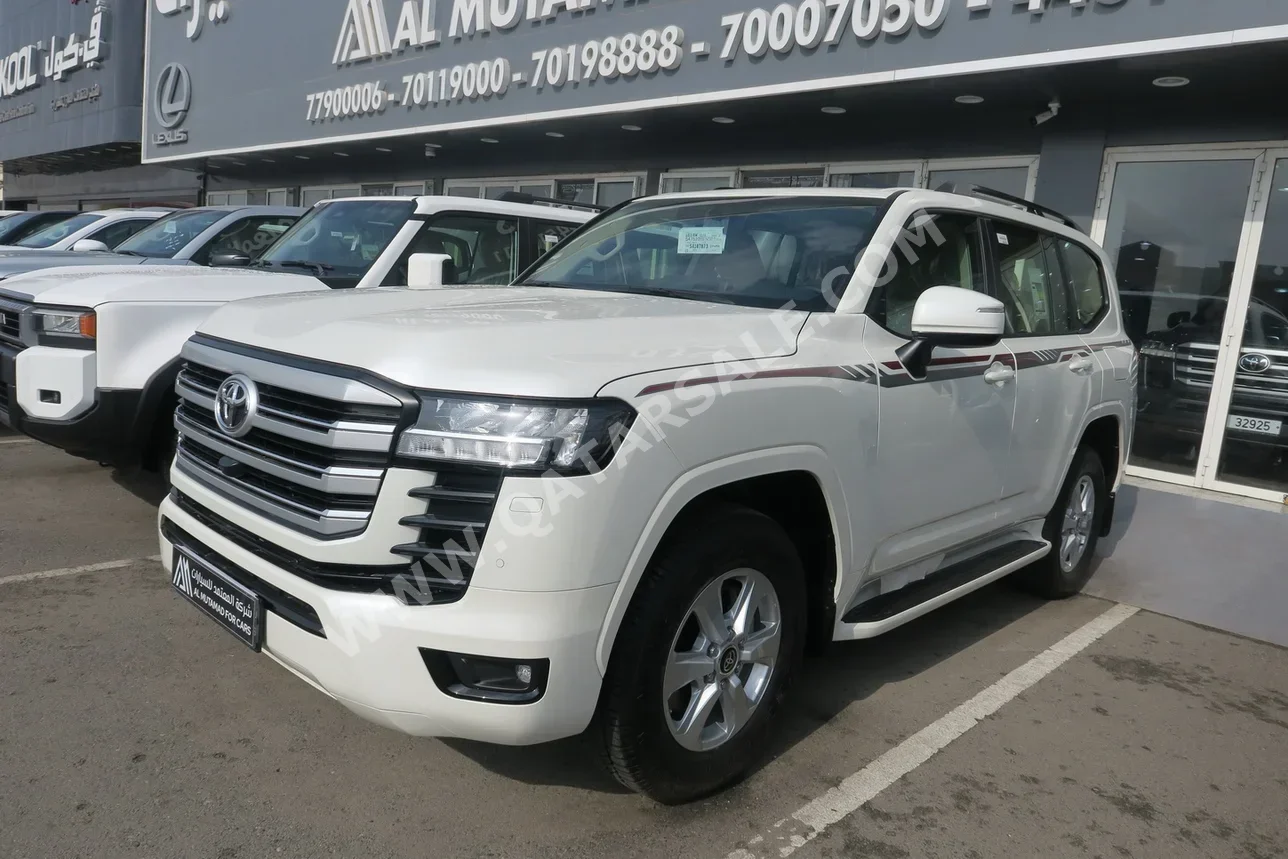 تويوتا لاند كروزر جي اكس ار توين توربو 2025 اوتوماتيك 0 كم 6 سلندر دفع رباعي اس يو في أبيض تحت الضمان