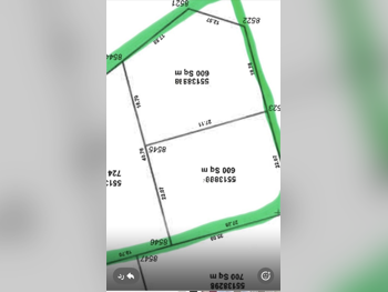 اراضي للبيع  في الريان  - العزيزية  -المساحة 600 متر مربع
