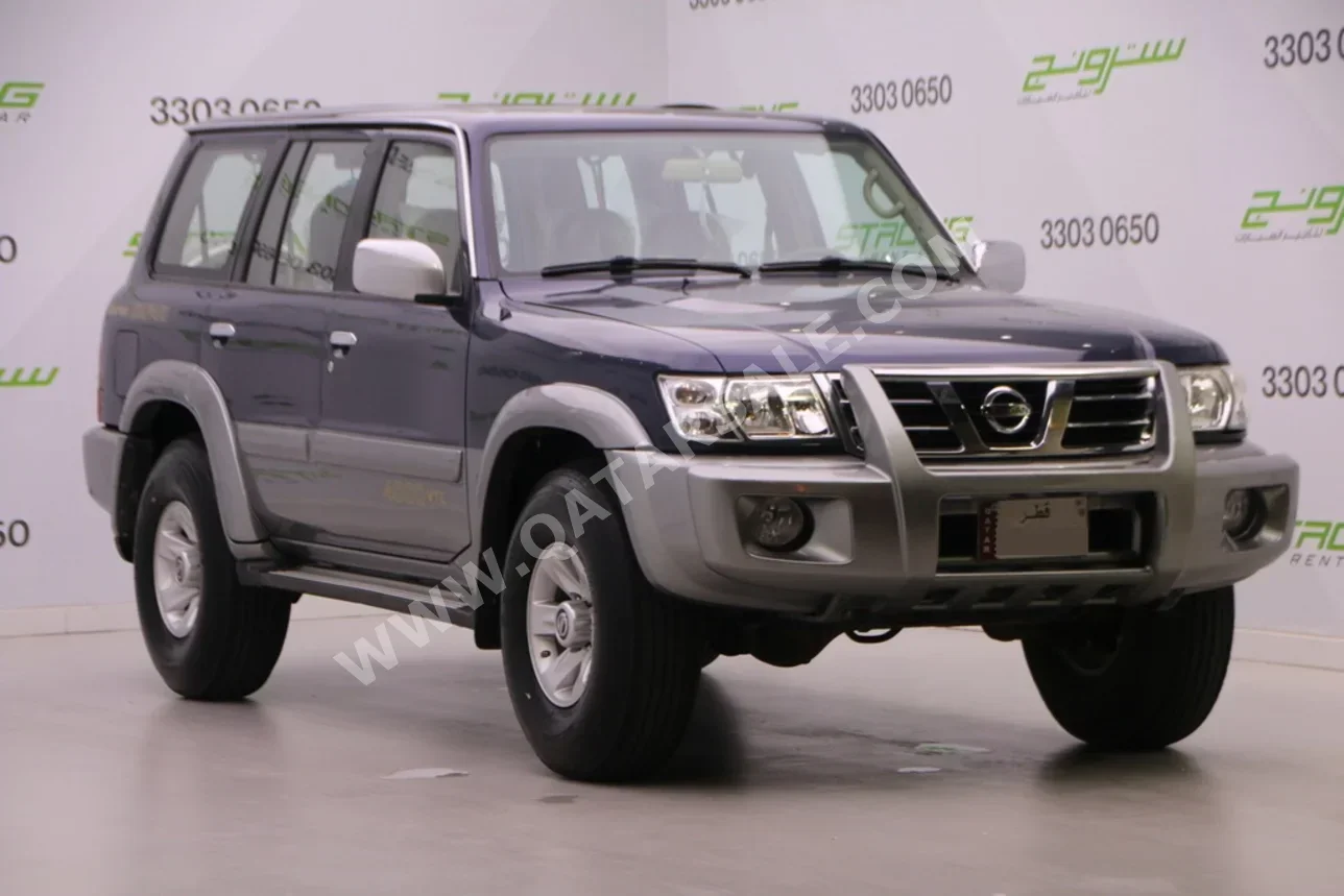 Nissan  Patrol  Super Safari  2002  Manual  390,000 Km  6 Cylinder  Four Wheel Drive (4WD)  SUV  Blue and Silver