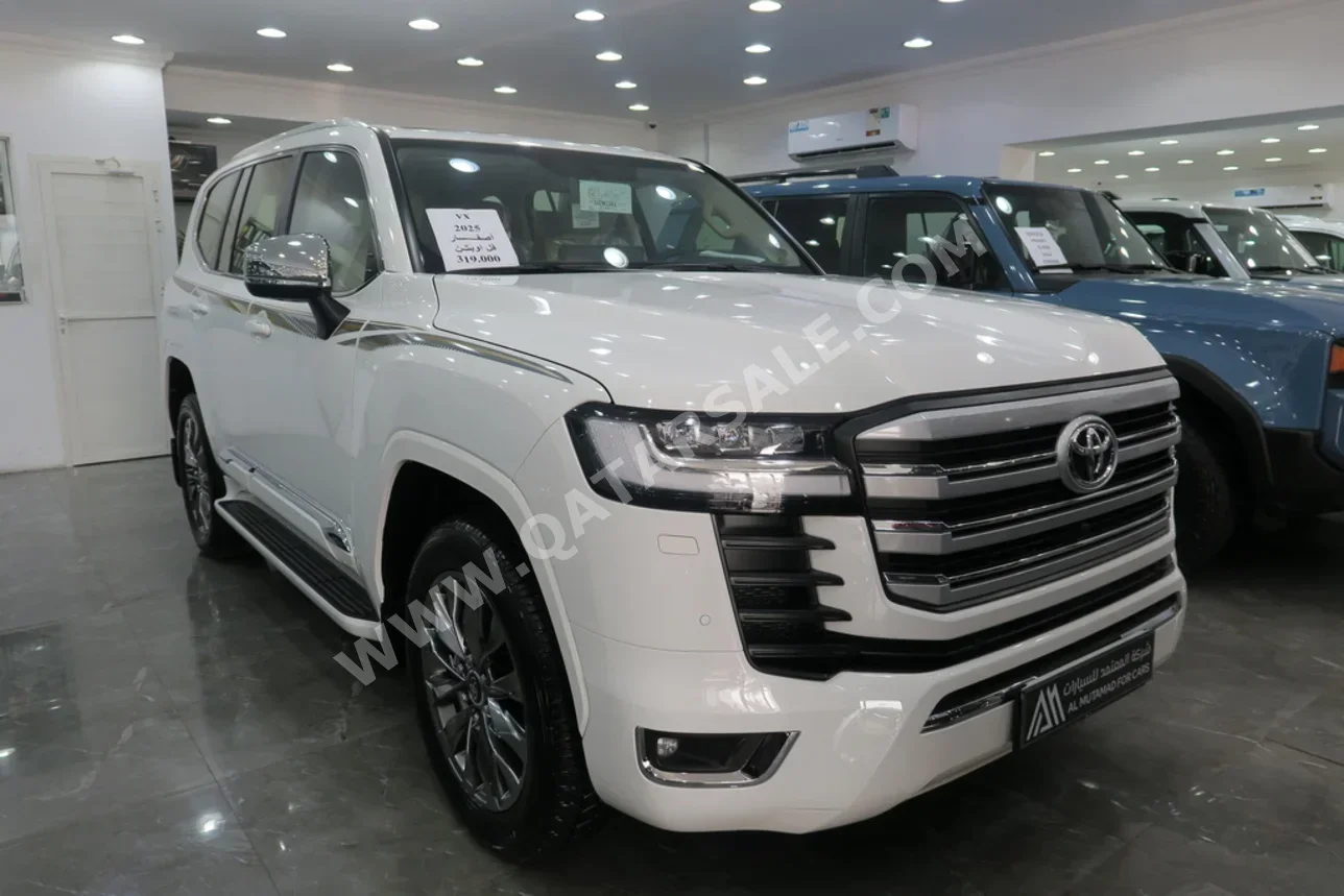 تويوتا لاند كروزر في اكس توين توربو 2025 اوتوماتيك 0 كم 6 سلندر دفع رباعي اس يو في أبيض تحت الضمان