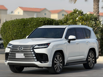 Lexus  LX  600 Luxury  2024  Automatic  34,000 Km  6 Cylinder  Four Wheel Drive (4WD)  SUV  White  With Warranty