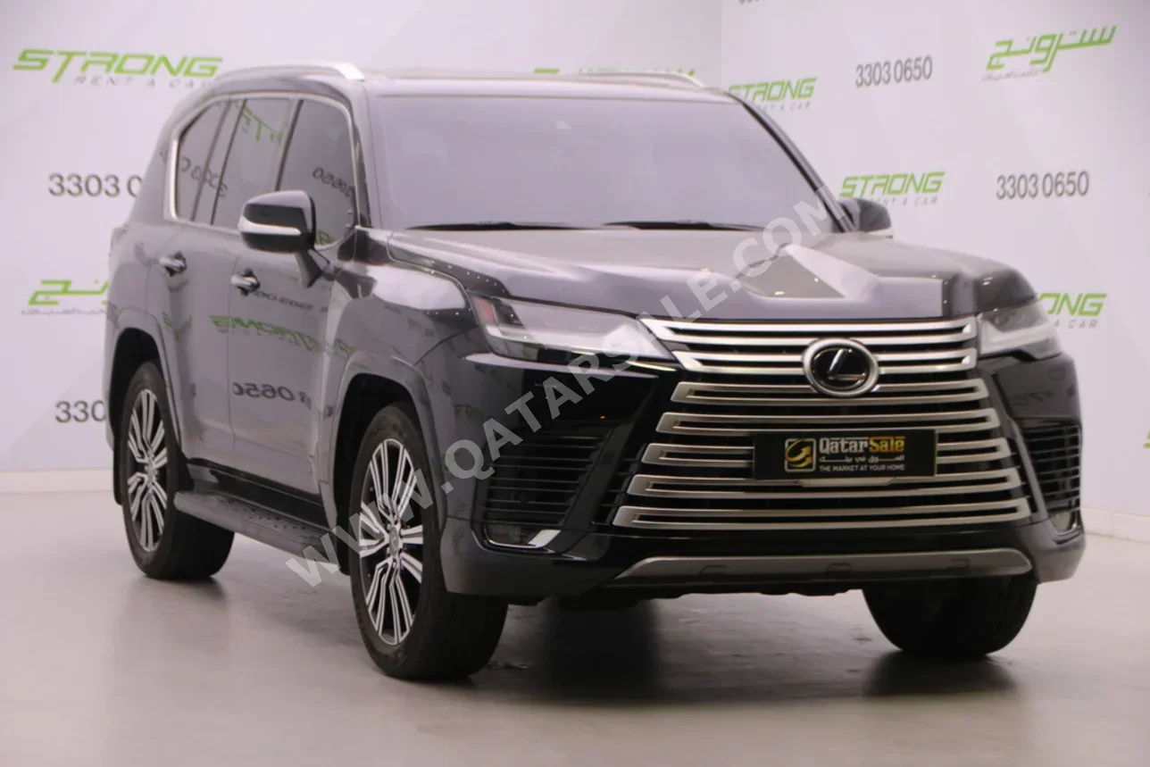 لكزس  ال اكس  600 لكجري  2023  اوتوماتيك  78,000 كم  6 سلندر  دفع رباعي  اس يو في  أسود  تحت الضمان