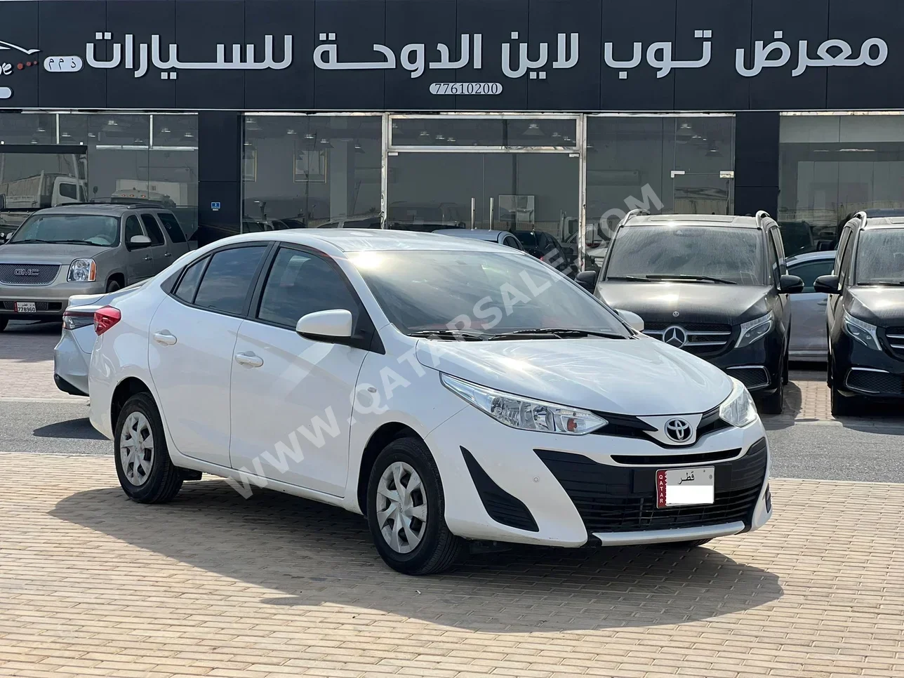 تويوتا ياريس 2021 اوتوماتيك 96,000 كم 4 سلندر سحب امامي سيدان أبيض