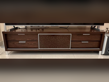 الطاولات والخزائن الجانبية وحدات التلفزيون و الوسائط  - خشبي