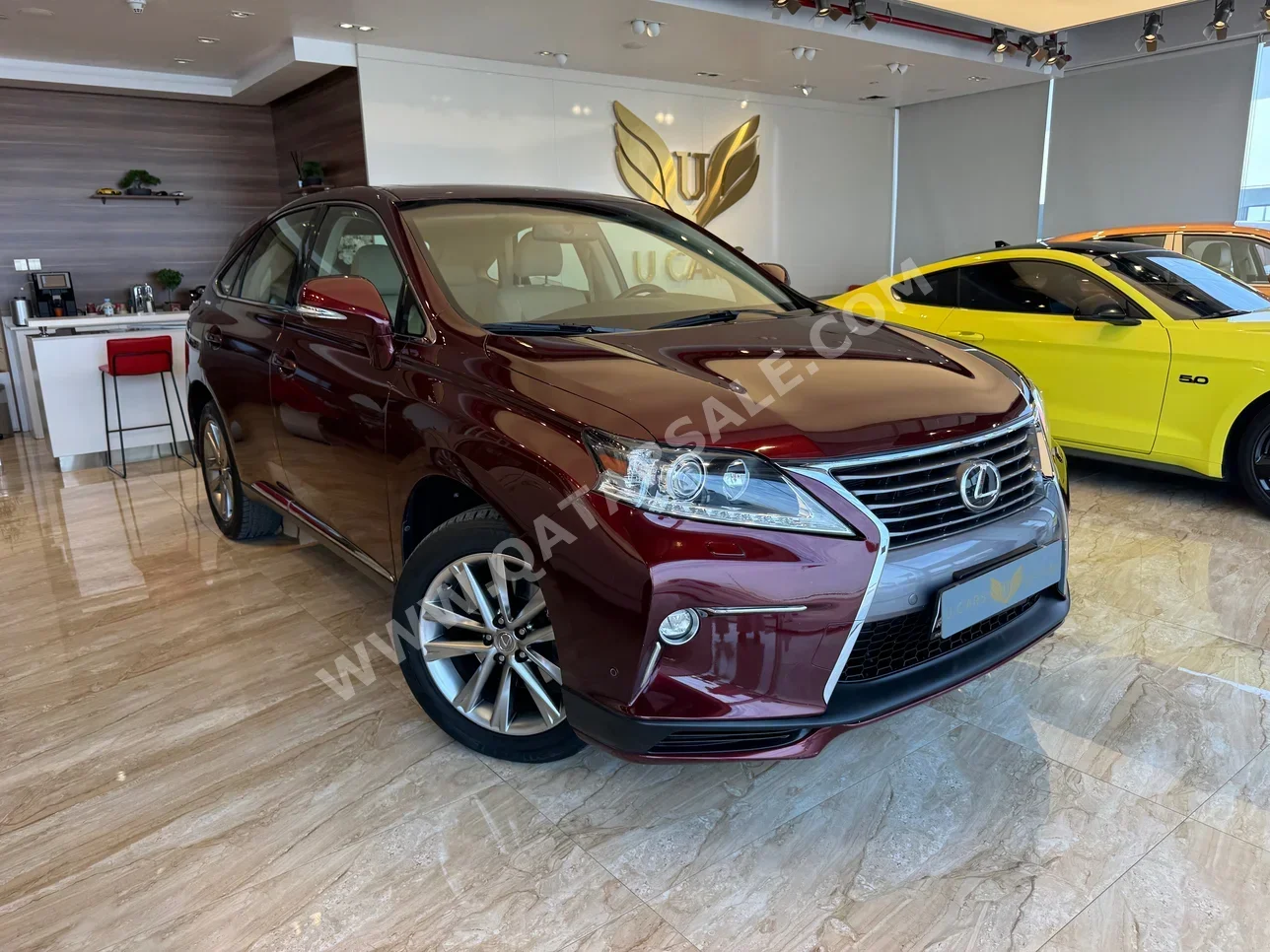 لكزس ار اكس 350 2015 اوتوماتيك 210,000 كم 6 سلندر دفع رباعي اس يو في عنابي