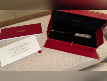 Cartier  Black and Silver -  Year 2022  Ballpoint Pen