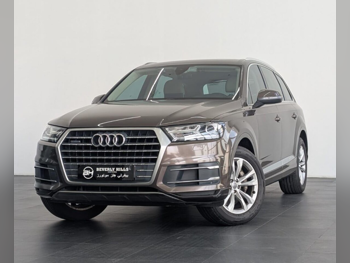 Audi  Q7  35 TFSI Quattro  2018  Automatic  159,650 Km  4 Cylinder  Four Wheel Drive (4WD)  SUV  Brown  With Warranty