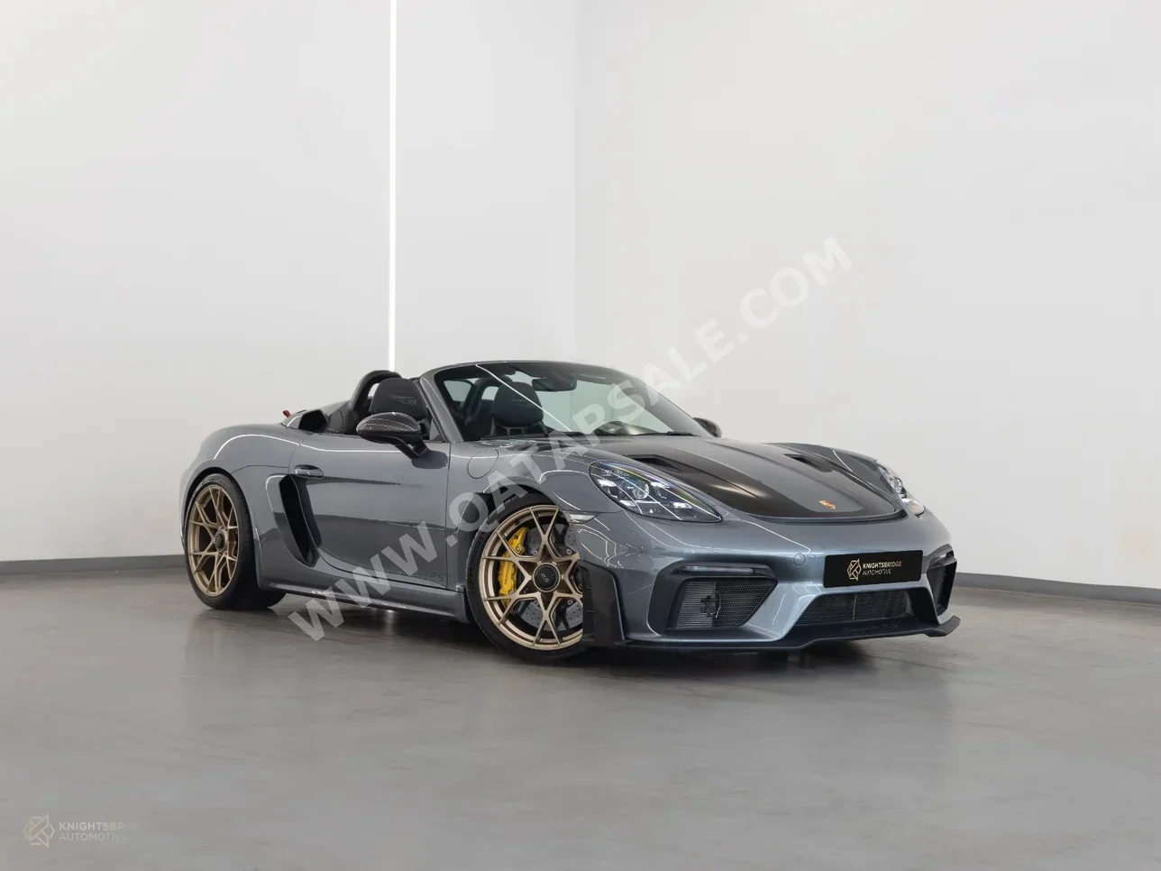Porsche  718  Spyder RS Weissach  2024  Automatic  3,600 Km  6 Cylinder  Rear Wheel Drive (RWD)  Convertible  Gray  With Warranty