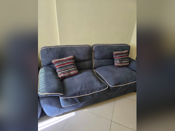 Sofas, Couches & Chairs 3-Seat Sofa & One Armchair  - Fabric  - Blue
