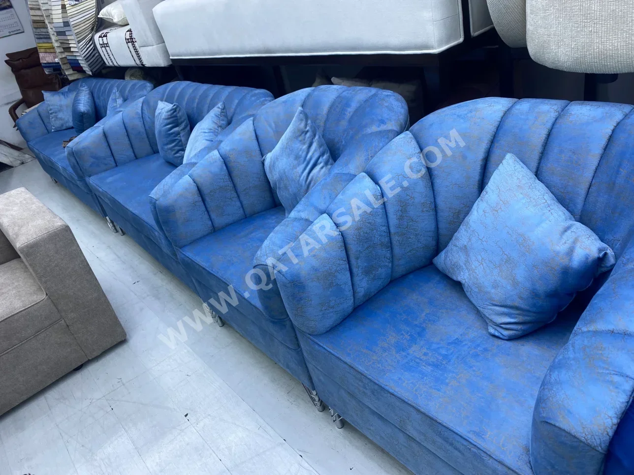 Sofas, Couches & Chairs Sofa Set  - Blue