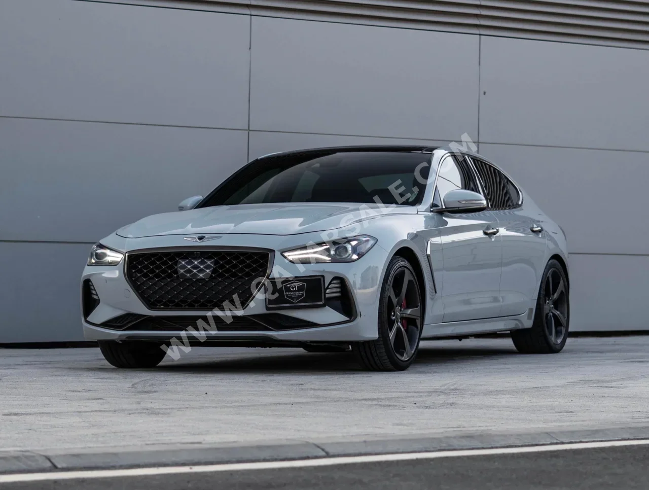 جينيسيس جي 70 رويال بلاس 2020 اوتوماتيك 88,000 كم 6 سلندر دفع كلي مستمر سيدان رمادي تحت الضمان