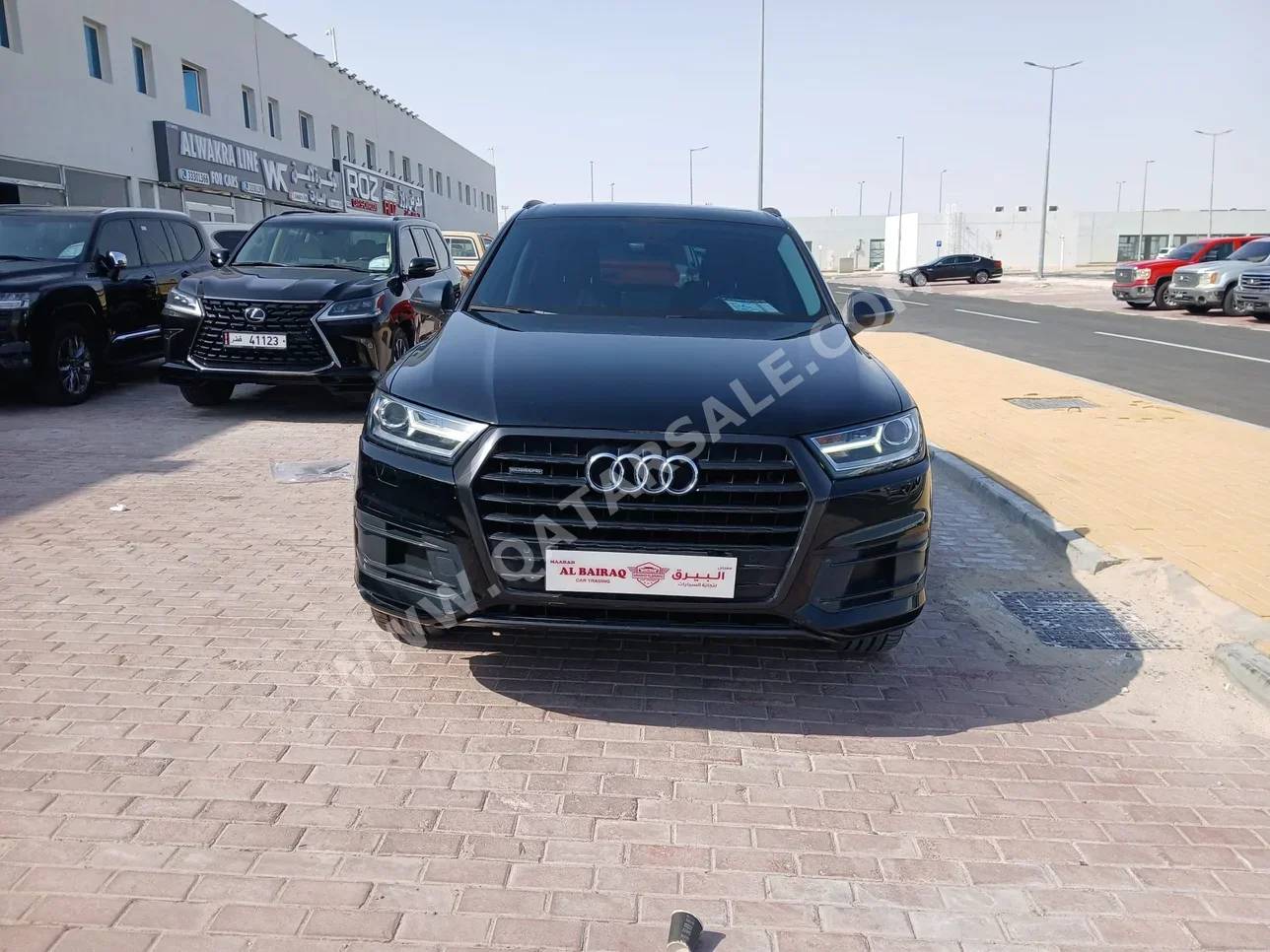 Audi  Q7  45 TFSI Quattro  2018  Automatic  100,000 Km  4 Cylinder  Four Wheel Drive (4WD)  SUV  Black