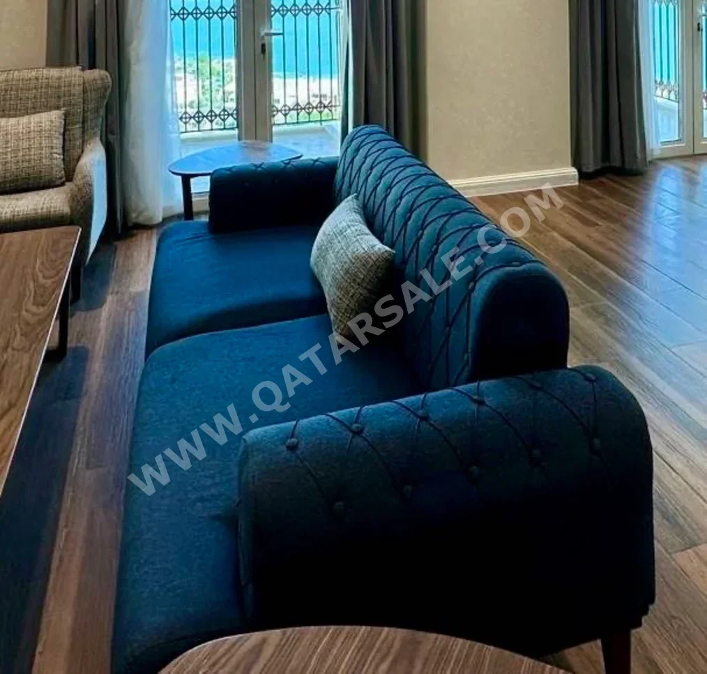 الأرائك والكنب والكراسي كنبة-سرير - قماش - أزرق