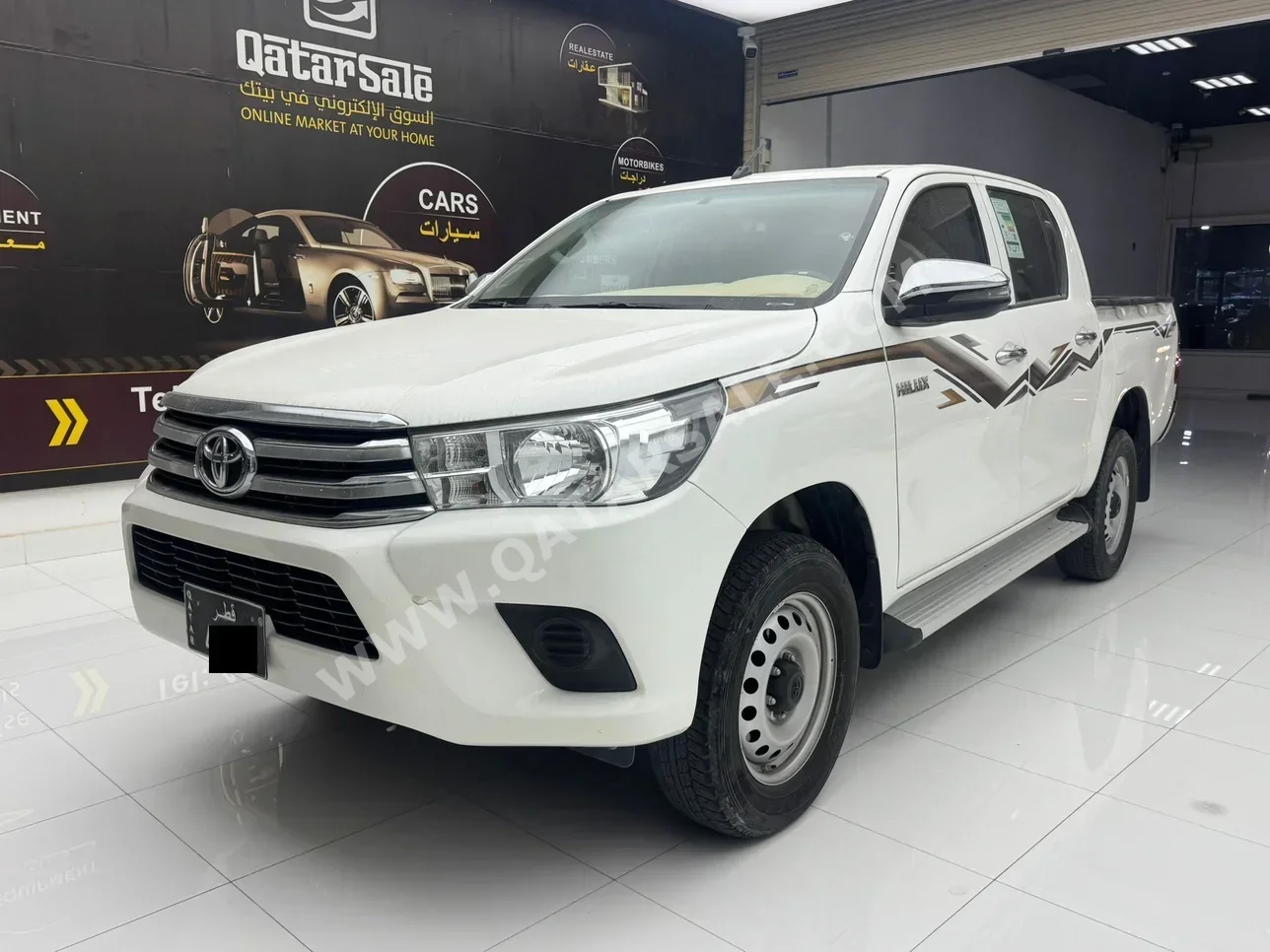 تويوتا  هاي لوكس  2024  اوتوماتيك  43,000 كم  4 سلندر  دفع رباعي  بيكب  أبيض