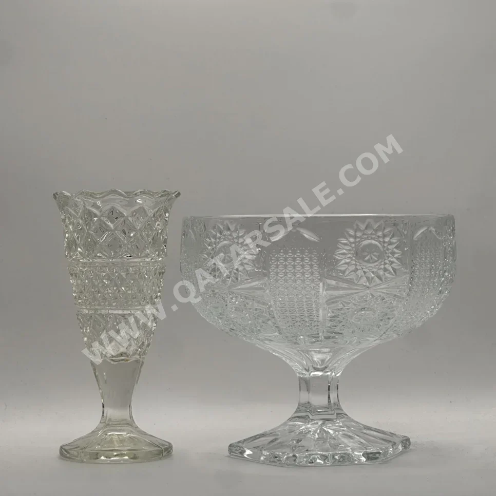 المزهريات والسلطانيات مزهرية طاولة شفاف كريستال