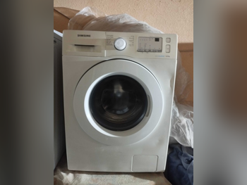 غسالة ملابس & الكل في واحد سامسونج \ غسالة تحميل أمامي أبيض