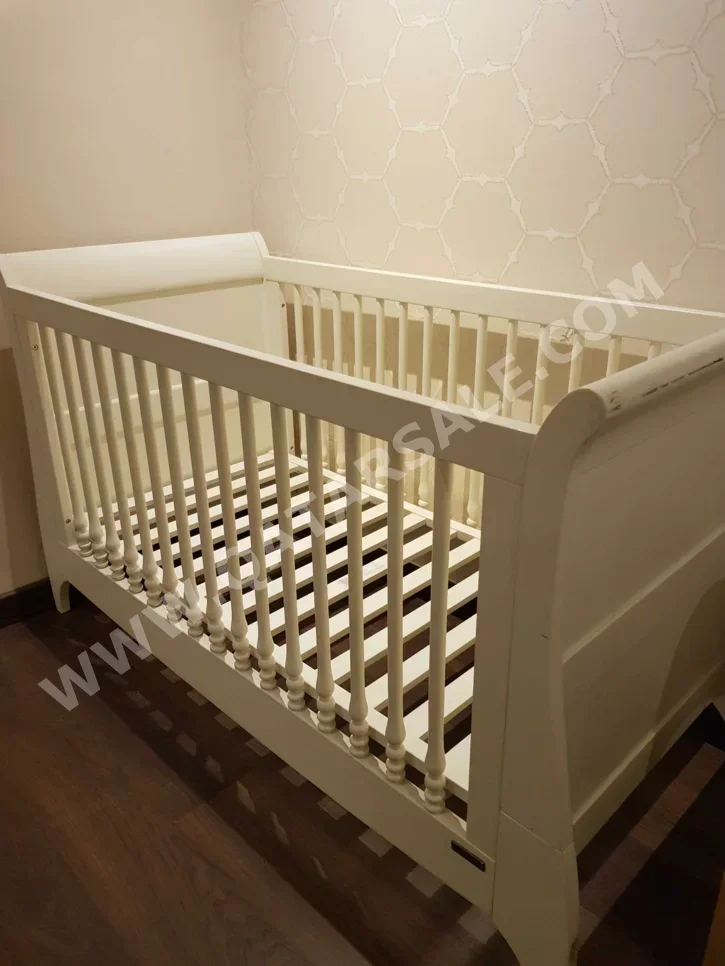 Kids Beds - Baby Crib - White