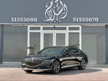 جينيسيس جي 90 بريميوم 2023 اوتوماتيك 51,000 كم 6 سلندر دفع كلي مستمر سيدان أسود تحت الضمان