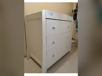 خزائن وأدراج الأطفال - وحدة أدراج  - أبيض