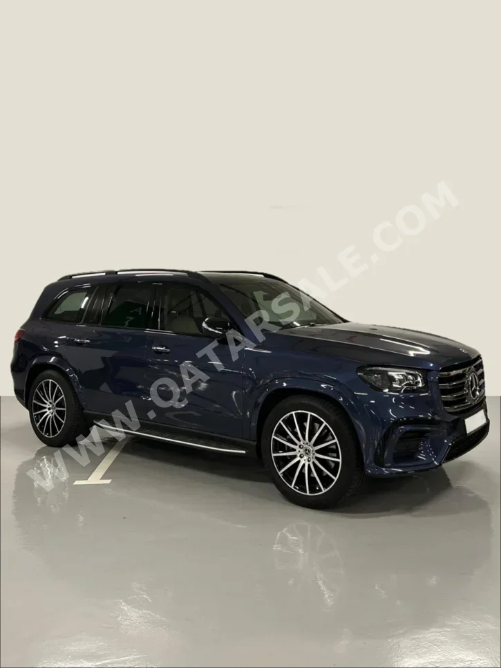 مرسيدس - بنز جي ال اس 450 2024 اوتوماتيك 8,000 كم 6 سلندر دفع رباعي اس يو في أزرق غامق تحت الضمان