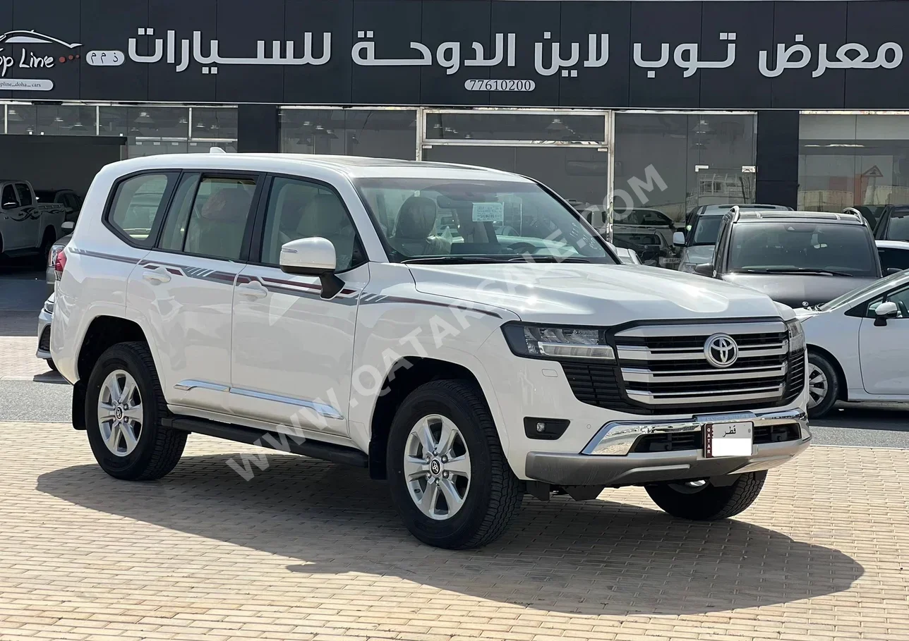 تويوتا لاند كروزر جي اكس ار 2025 اوتوماتيك 0 كم 6 سلندر دفع رباعي اس يو في أبيض تحت الضمان