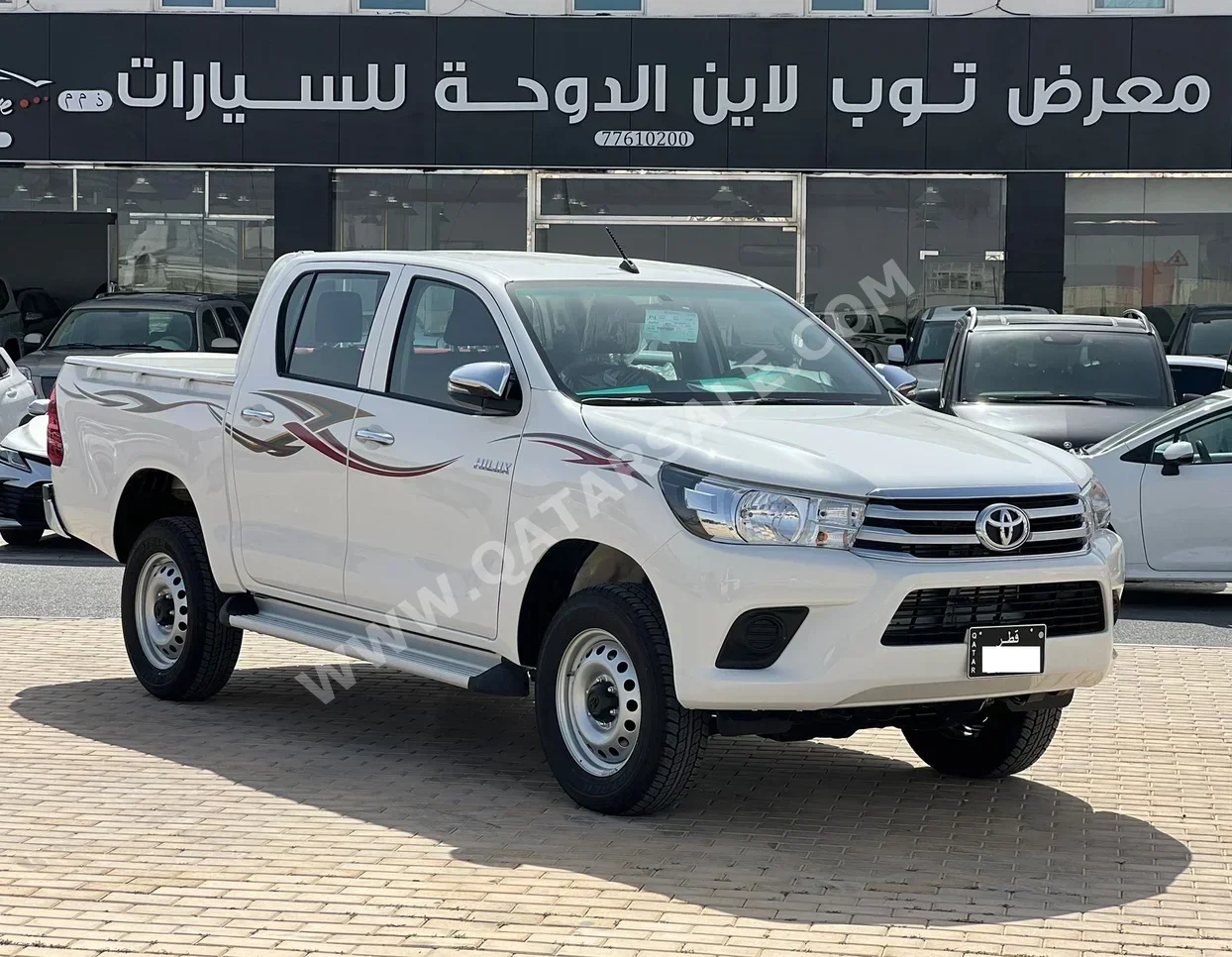 تويوتا هاي لوكس 2026 اوتوماتيك 0 كم 4 سلندر دفع رباعي بيكب أبيض تحت الضمان