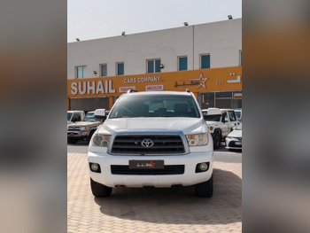 تويوتا  سكويا  اس ار 5  2009  اوتوماتيك  211,000 كم  8 سلندر  دفع رباعي  اس يو في  أبيض