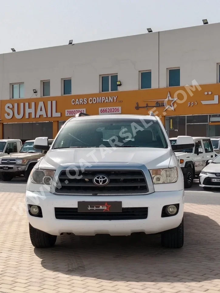 تويوتا سكويا اس ار 5 2009 اوتوماتيك 211,000 كم 8 سلندر دفع رباعي اس يو في أبيض