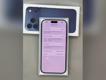 Mobile Phones Apple  - Iphone 17  - Pro Max  - Blue  - 256 GB  - Under Warranty