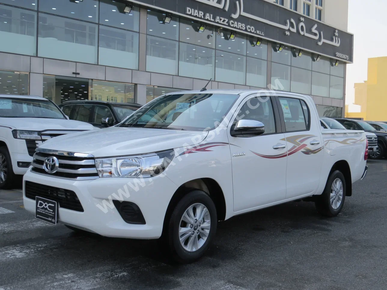 تويوتا  هاي لوكس  2026  اوتوماتيك  0 كم  4 سلندر  دفع خلفي  بيكب  أبيض  تحت الضمان