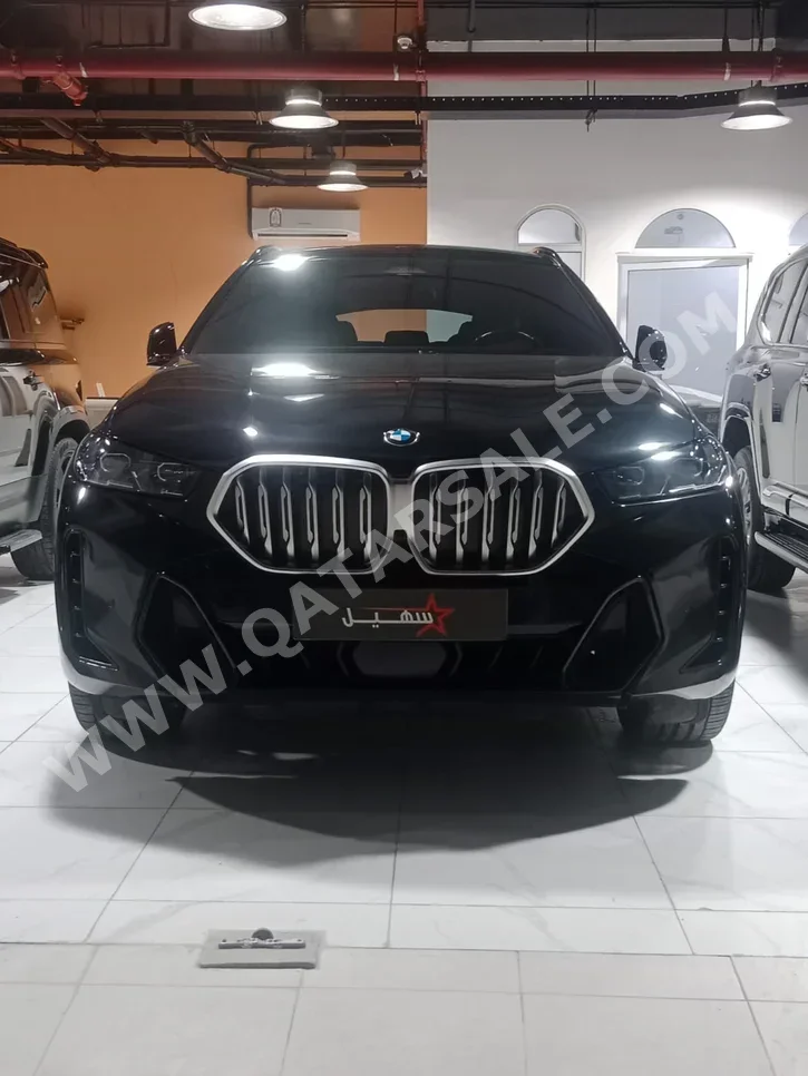 BMW  X-Series  X6 40i  2024  Automatic  65,000 Km  6 Cylinder  Four Wheel Drive (4WD)  SUV  Black  With Warranty