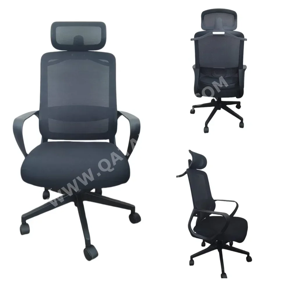 كراسي مكتب ميرير للمفروشات - كرسي تنفيذي - أسود