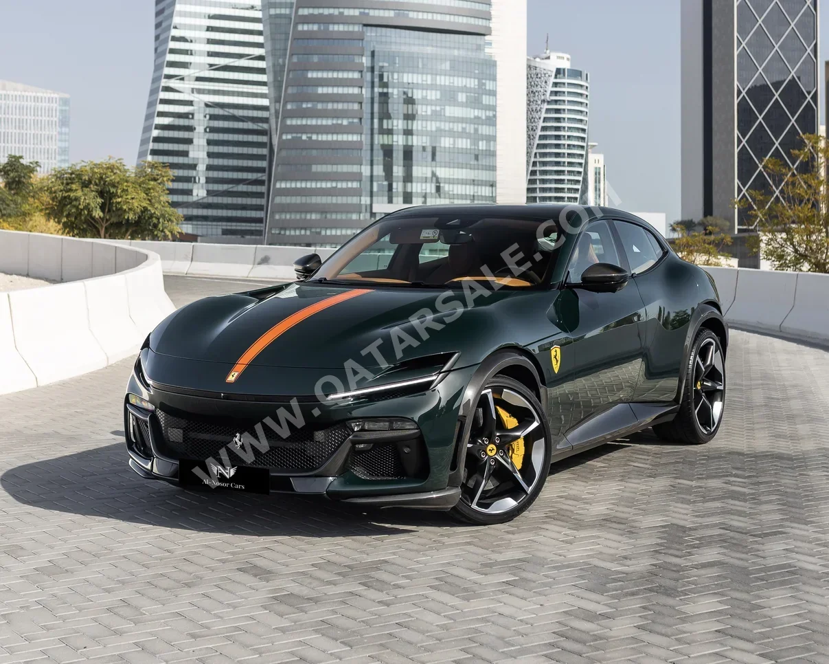 Ferrari  Purosangue  2024  Automatic  9,000 Km  12 Cylinder  Rear Wheel Drive (RWD)  Coupe / Sport  Green  With Warranty
