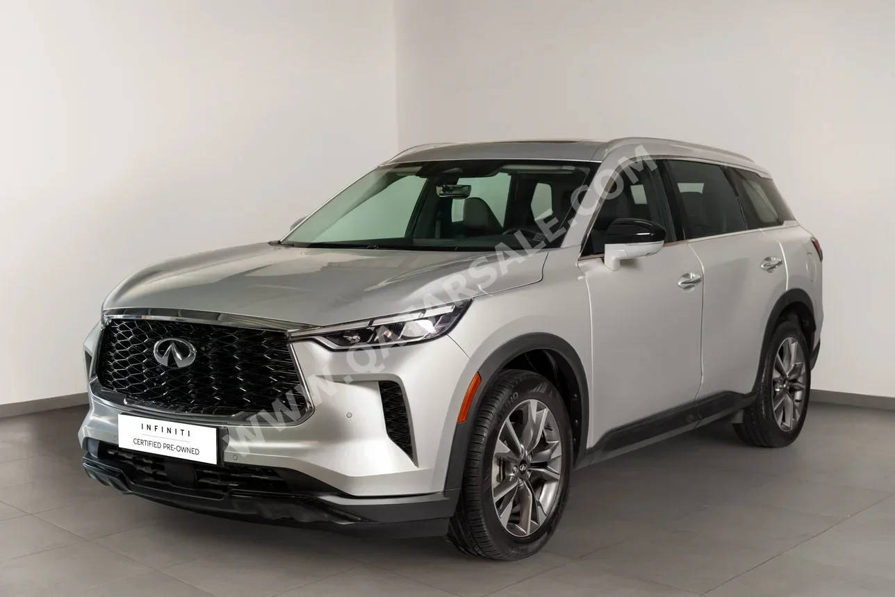 Infiniti  QX  60  2023  Automatic  20,756 Km  6 Cylinder  All Wheel Drive (AWD)  SUV  Silver  With Warranty