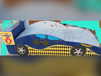 أسّرة الأطفال - سرير شكل سيارة  - ايكيا  - أزرق