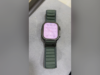 ساعات ذكية - ابل  الترا  - متوافق مع أندرويد و أي او اس  - أسود  -- مقاوم المياه