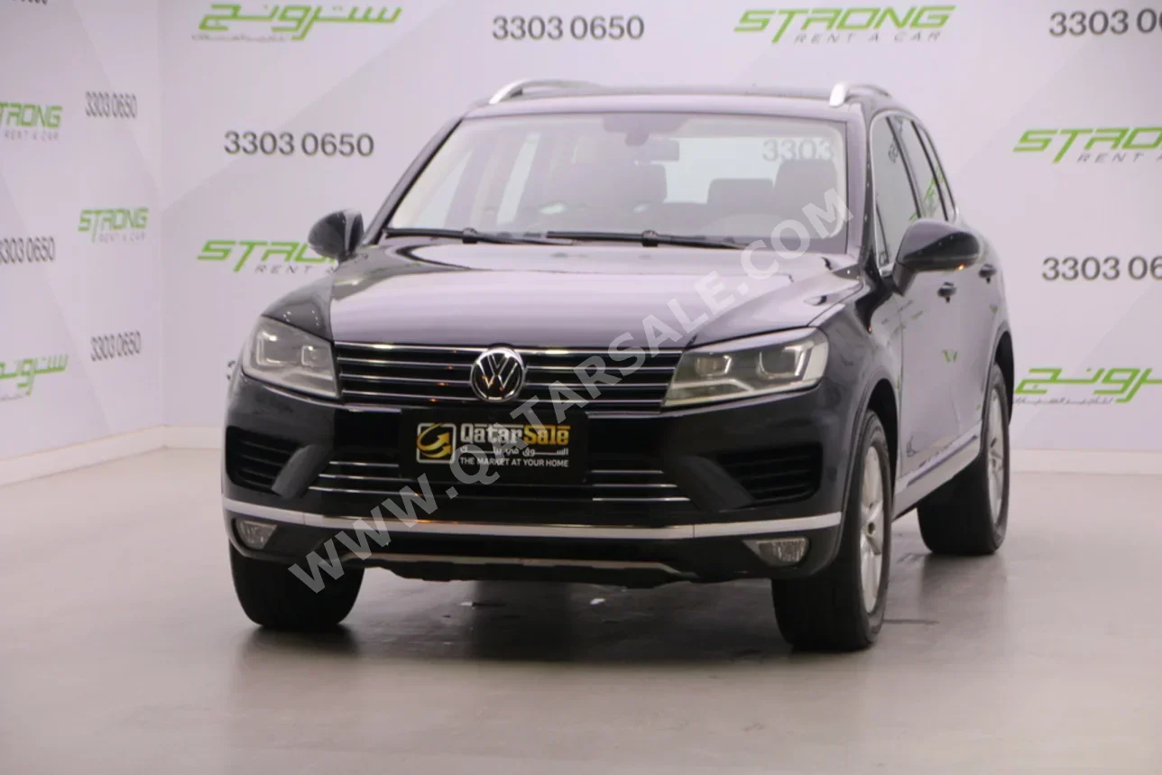 Volkswagen Touareg 2016 Automatic 185,000 Km 6 Cylinder All Wheel Drive (AWD) SUV Black