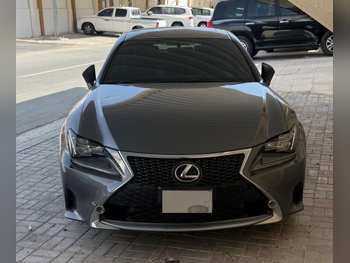 لكزس  ار سي  350  2015  اوتوماتيك  199,000 كم  6 سلندر  دفع خلفي  كوبيه \ سبورت  رمادي