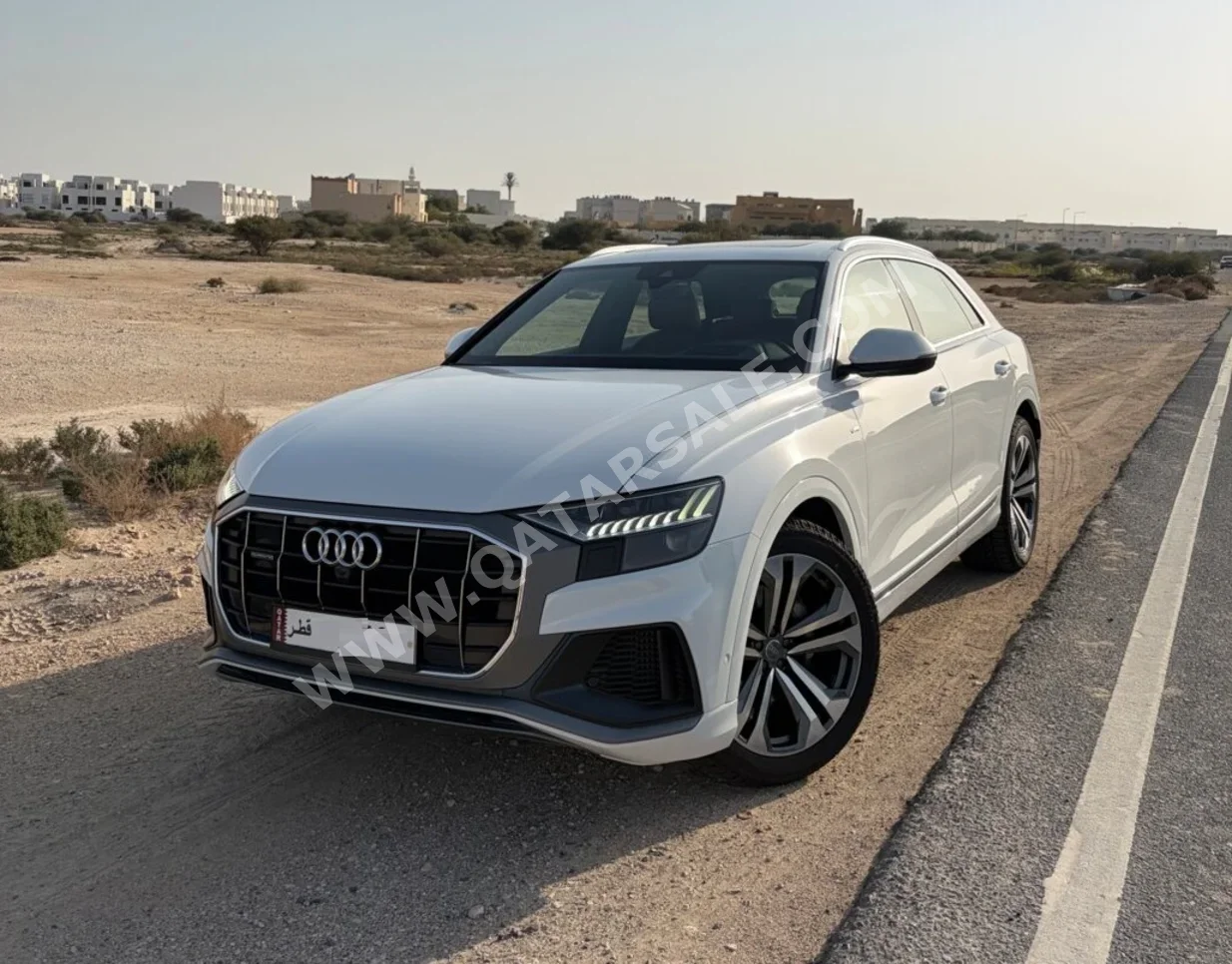 Audi  Q8  S-Line  2019  Automatic  61,800 Km  6 Cylinder  All Wheel Drive (AWD)  SUV  White
