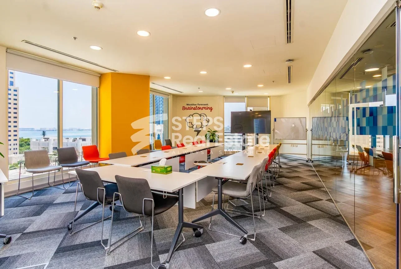 Commercial Offices - Fully Furnished  - Doha  - West Bay