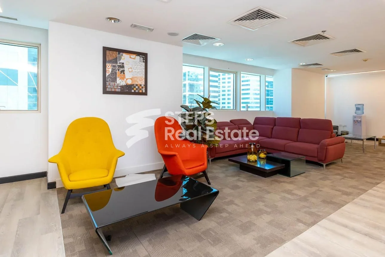 Commercial Offices - Fully Furnished  - Doha  - West Bay
