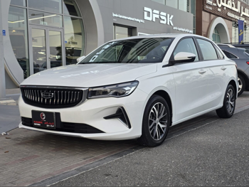 Geely  Emgrand  2024  Automatic  34,250 Km  4 Cylinder  Front Wheel Drive (FWD)  Sedan  White  With Warranty