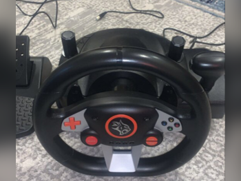 Console Accessories Steering Wheel with Shifter  - Black