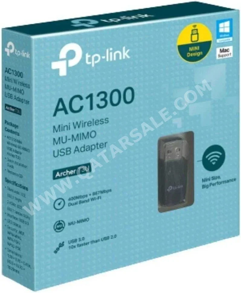 محولات لاسلكية تي بي- لينك  2020  867 ميغابت في الثانية  AC1300 ARCHER T3U  يو اس بي 3.0
