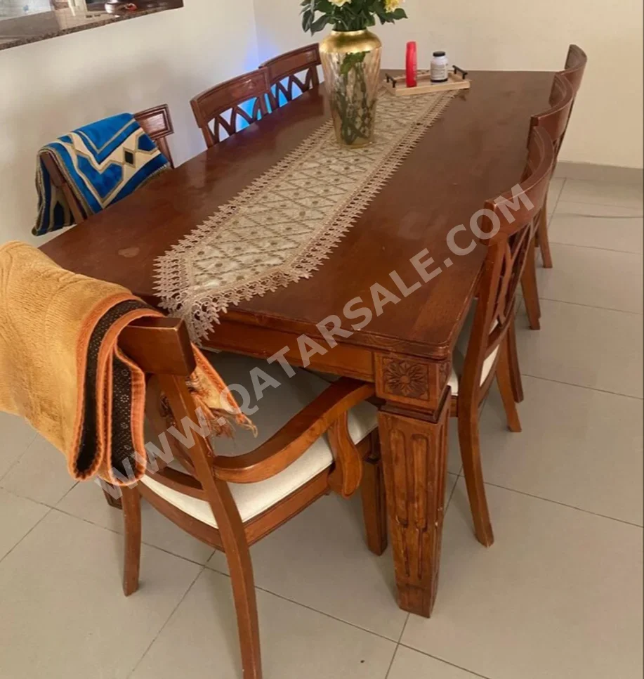 Dining Table with Chairs  - Brown