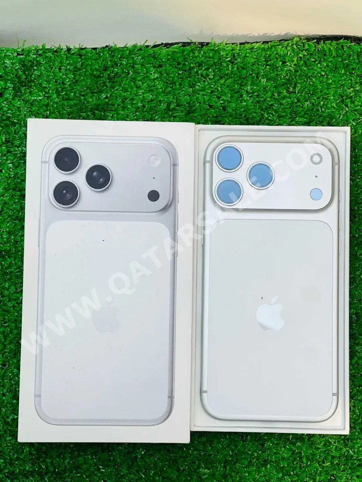 هواتف نقالة ابل  - ايفون 17  - برو ماكس  - فضي  - 256 جيجابايت  - تحت الضمان