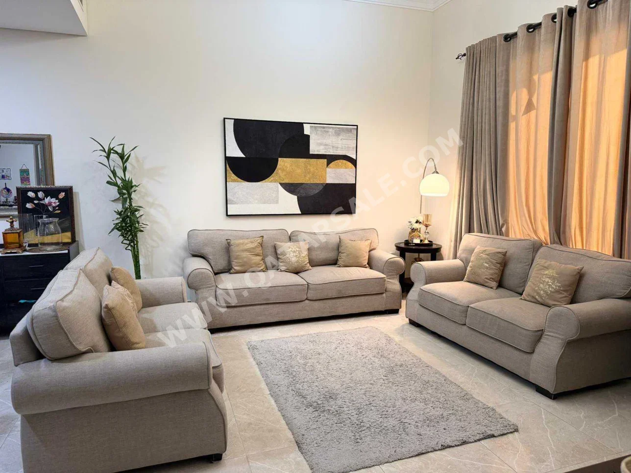 Sofas, Couches & Chairs Home Center  Sofa Set  - Fabric  - Gray