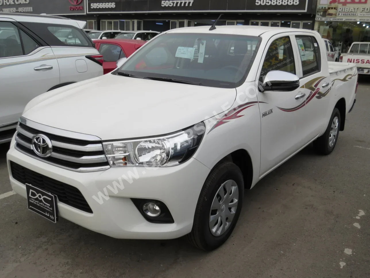 تويوتا  هاي لوكس  2026  اوتوماتيك  0 كم  4 سلندر  دفع رباعي  بيكب  أبيض  تحت الضمان