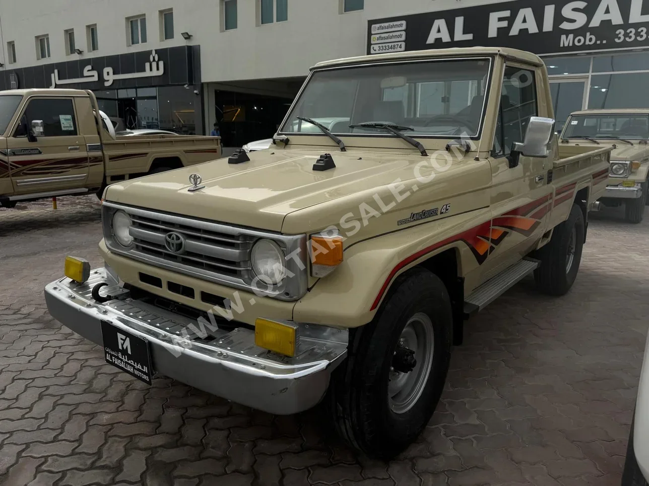 تويوتا لاند كروزر ال اكس 1987 عادي 100,000 كم 6 سلندر دفع رباعي بيكب بيج