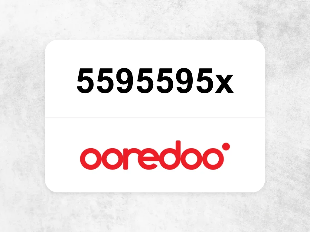 Ooredoo Mobile Phone  ‏5595595x